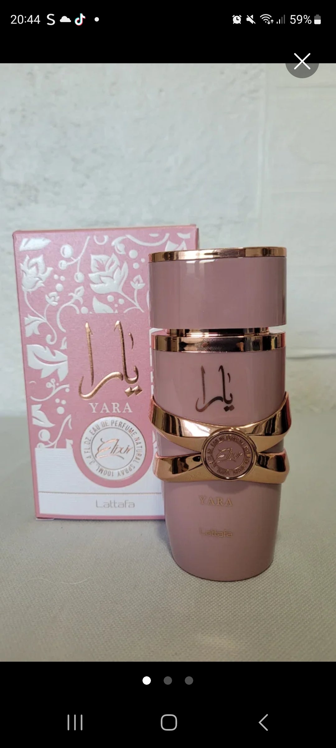 Perfume Lattafa Yara Rosa y Dorado